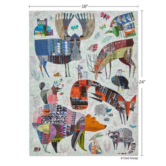 Werkshoppe Woodland Creatures 500 Piece Jigsaw Puzzle - Picture 2 of 8